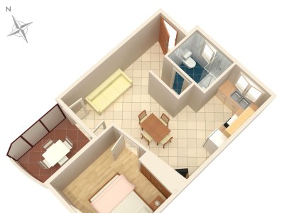 Apartment One bedroom apartment near beach Brodarica, Šibenik A-4194-c - Outdoor photo 36