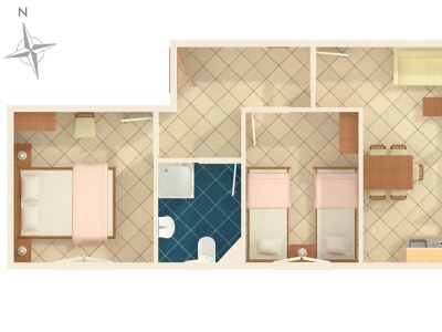 Apartment Two bedroom apartment with balcony and sea view Seget Vranjica, Trogir A-8507-a - Outdoor photo 24