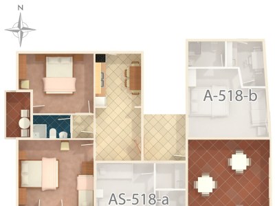 Apartment Two bedroom apartment with balcony and sea view Podgora, Makarska A-518-a - Outdoor photo 22