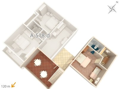 Apartment One bedroom apartment with air-conditioning Podgora, Makarska A-518-c - Outdoor photo 14