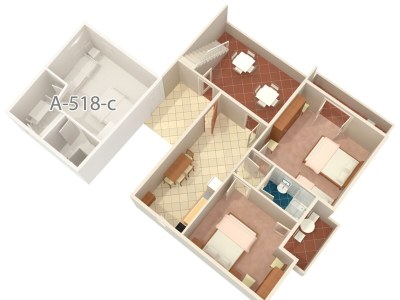 Apartment Two bedroom apartment with balcony and sea view Podgora, Makarska A-518-d - Outdoor photo 25