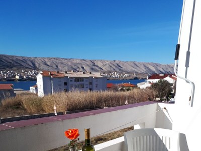 Apartment Studio flat with balcony and sea view Pag AS-13060-a - Outdoor photo 19