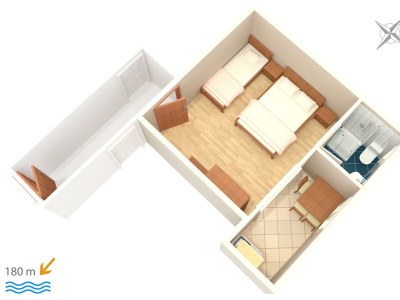 Apartment Studio flat with air-conditioning Podaca, Makarska AS-4734-d - Outdoor photo 13