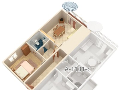 Apartment One bedroom apartment with balcony and sea view Marušići, Omiš A-1131-b - Outdoor photo 6