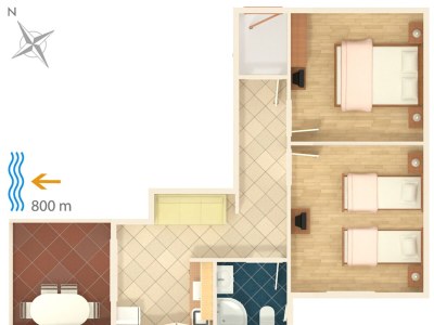 Apartment Two bedroom apartment with terrace and sea view Njivice, Krk A-5458-a - Outdoor photo 30