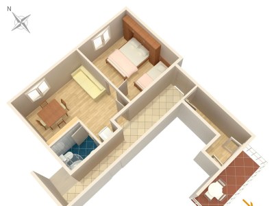 Apartment One bedroom apartment near beach Duće, Omiš A-2731-b - Outdoor photo 14