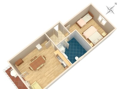 Apartment One bedroom apartment near beach Duće, Omiš A-2731-c - Outdoor photo 17