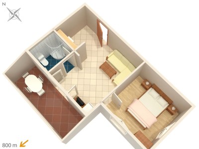 Apartment One bedroom apartment with terrace and sea view Njivice, Krk A-5458-e - Outdoor photo 26