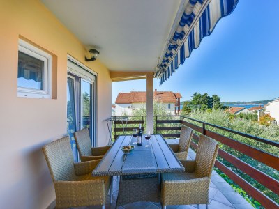 Apartment One bedroom apartment with balcony and sea view Bibinje, Zadar A-5786-b - Outdoor photo 21