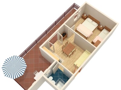 Apartment One bedroom apartment with balcony and sea view Bibinje, Zadar A-5786-c - Outdoor photo 25