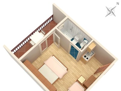 Apartment Studio flat with balcony and sea view Tučepi, Makarska AS-6695-f - Outdoor photo 18