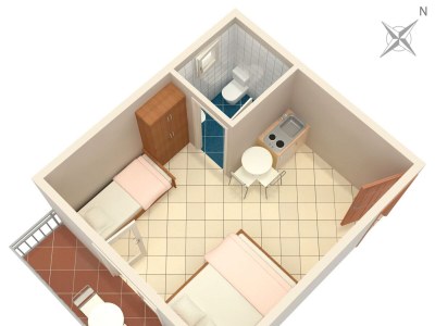 Apartment Studio flat with balcony and sea view Podaca, Makarska AS-6745-b - Outdoor photo 25