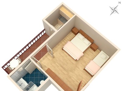 Apartment Studio flat with balcony and sea view Brela, Makarska AS-6895-a - Outdoor photo 20