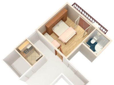 Apartment Studio flat with balcony and sea view Brela, Makarska AS-6895-c - Outdoor photo 21