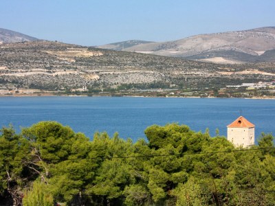 Apartment One bedroom apartment with terrace and sea view Arbanija, Čiovo A-5228-c - Outdoor photo 27