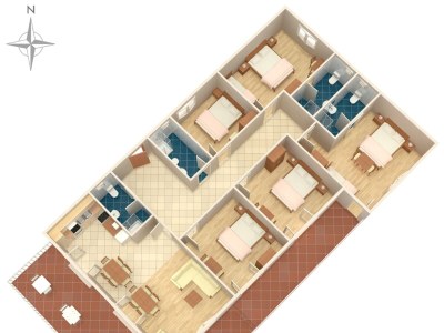 Apartment Comfortable and spacious apartment with terrace Kaštel Štafilić, Kaštela A-5219-a - Outdoor photo 52