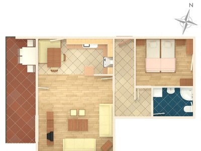 Apartment One bedroom apartment with balcony and sea view Novi Vinodolski A-5514-a - Outdoor photo 22