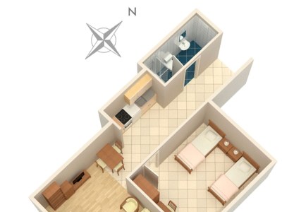 Apartment One bedroom apartment with terrace and sea view Igrane, Makarska A-5266-b - Outdoor photo 25