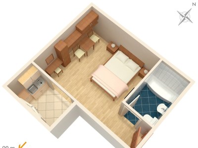 Apartment Studio flat with air-conditioning Igrane, Makarska AS-5266-c - Outdoor photo 20