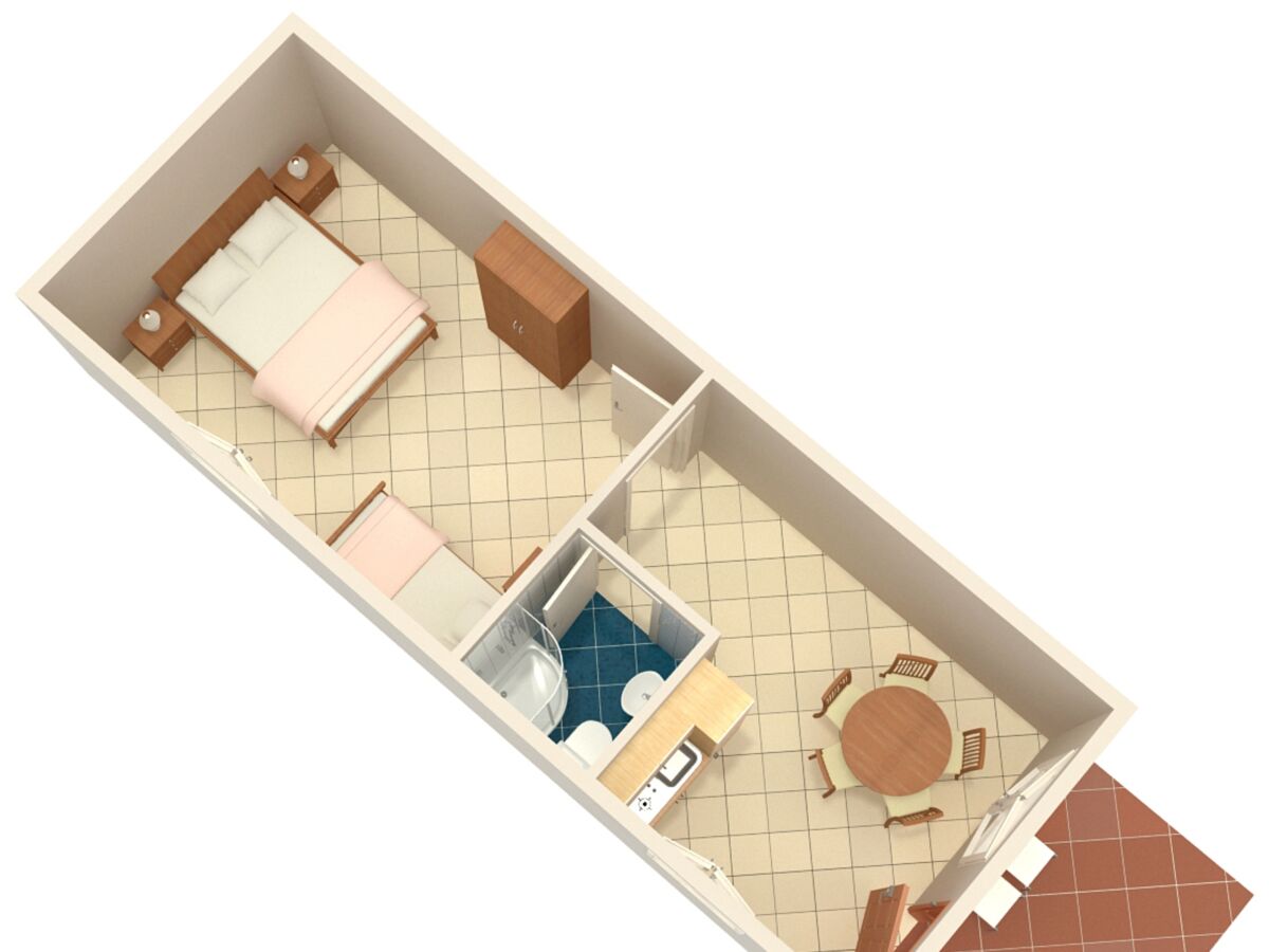 Apartment One bedroom apartment with terrace and sea view Vrbnik, Krk A-5299-a - Outdoor photo 3