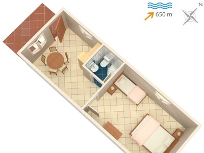 Apartment One bedroom apartment with terrace and sea view Vrbnik, Krk A-5299-a - Outdoor photo 2