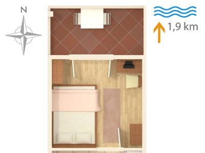 Apartment One bedroom apartment with terrace Sveti Anton, Krk A-5288-c - Outdoor photo 27