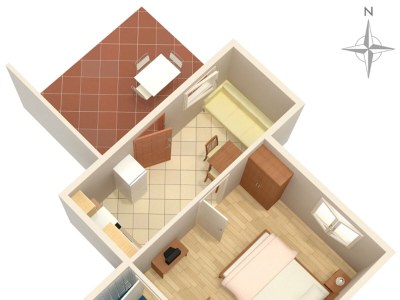 Apartment One bedroom apartment with terrace and sea view Njivice, Krk A-5362-c - Outdoor photo 22