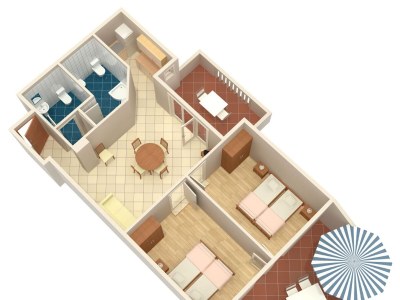 Apartment Two bedroom apartment with terrace and sea view Njivice, Krk A-5427-a - Outdoor photo 29