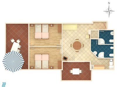 Apartment Two bedroom apartment with terrace and sea view Njivice, Krk A-5427-a - Outdoor photo 30