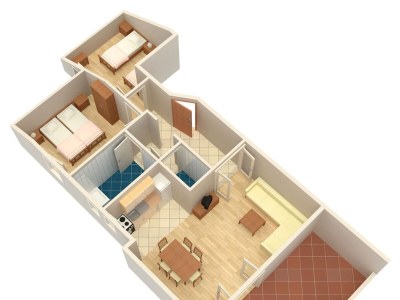 Apartment Two bedroom apartment with terrace and sea view Njivice, Krk A-5427-b - Outdoor photo 26