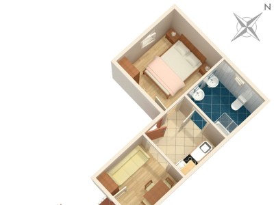 Apartment One bedroom apartment with terrace and sea view Čižići, Krk A-5469-a - Outdoor photo 19