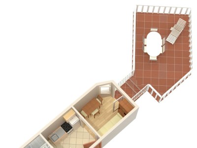 Apartment One bedroom apartment with terrace and sea view Čižići, Krk A-5469-a - Outdoor photo 20