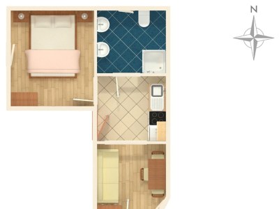 Apartment One bedroom apartment with terrace and sea view Čižići, Krk A-5469-a - Outdoor photo 21