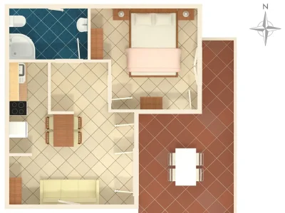 Apartment One bedroom apartment with terrace and sea view Čižići, Krk A-5469-b - Outdoor photo 11