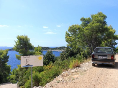 Apartment One bedroom apartment near beach Gršćica, Korčula A-9228-b - Outdoor photo 12