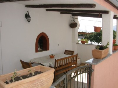 Apartment One bedroom apartment with terrace and sea view Baška, Krk A-19190-a - Outdoor photo 9