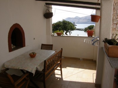 Apartment One bedroom apartment with terrace and sea view Baška, Krk A-19190-a - Outdoor photo 11