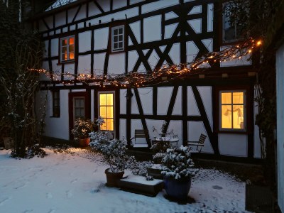 Holiday apartment "WaldrebenNest" im Fachwerkhof - Outdoor photo 14