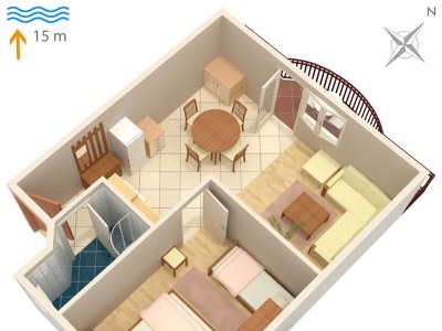 Apartment One bedroom apartment near beach Kraj, Pašman A-334-e - Outdoor photo 48