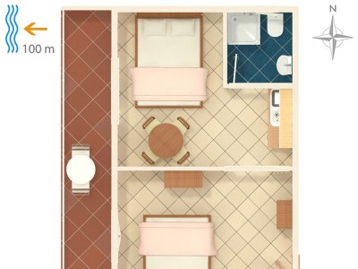 Apartment Studio flat with balcony and sea view Podaca, Makarska AS-2617-a - Outdoor photo 21