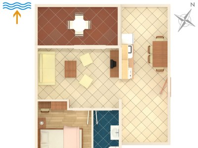 Apartment One bedroom apartment near beach Kampor, Rab A-3213-i - Outdoor photo 31