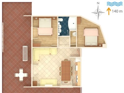 Apartment Two bedroom apartment with terrace and sea view Jezera, Murter A-5120-a - Outdoor photo 35