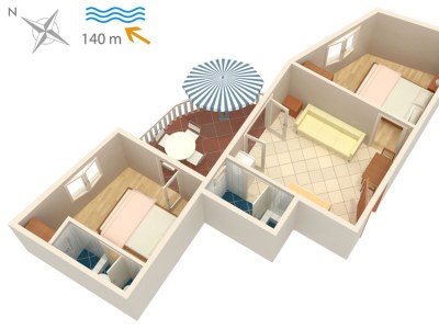 Apartment Two bedroom apartment with terrace Jezera, Murter A-5120-b - Outdoor photo 26