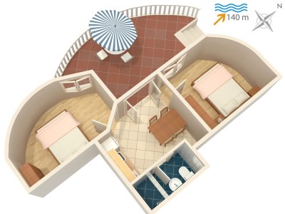 Apartment Two bedroom apartment with terrace Jezera, Murter A-5120-f - Outdoor photo 25