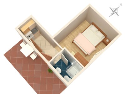 Apartment Studio flat with air-conditioning Gradac, Makarska AS-5198-c - Outdoor photo 17