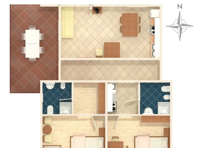 Apartment Two bedroom apartment with terrace and sea view Pisak, Omiš A-1004-c - Outdoor photo 18