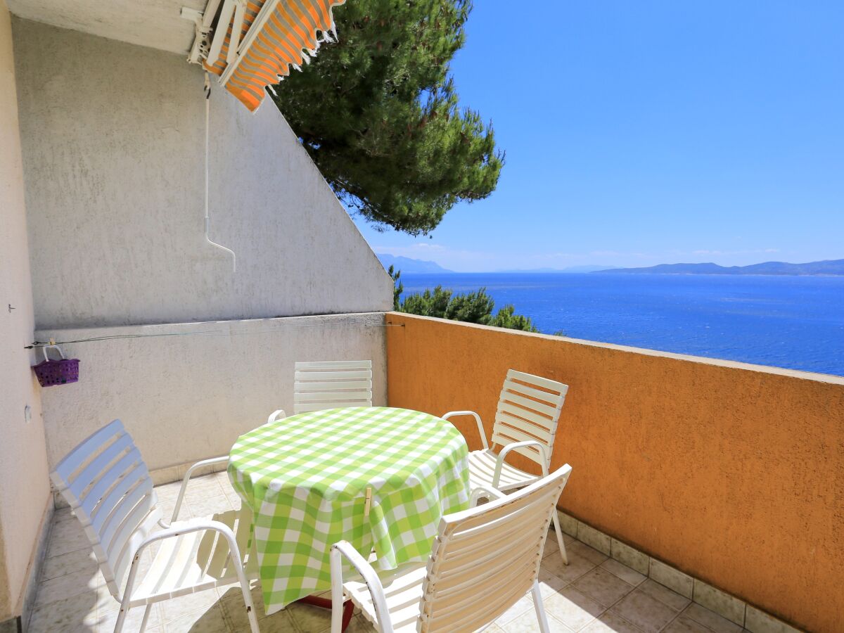 Apartment Studio flat with terrace and sea view Marušići, Omiš AS-1024-c