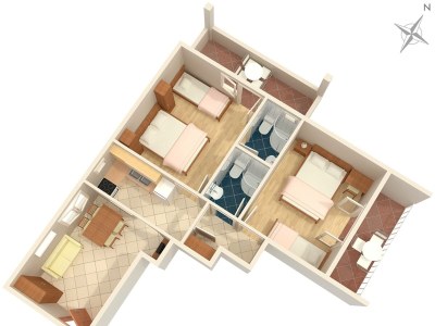 Apartment Two bedroom apartment with terrace Tučepi, Makarska A-2721-b - Outdoor photo 34