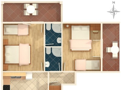 Apartment Two bedroom apartment with terrace Tučepi, Makarska A-2721-b - Outdoor photo 36