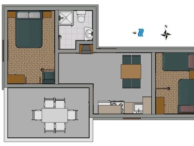 Apartment Two bedroom apartment with terrace and sea view Povljana, Pag A-230-a - Outdoor photo 33